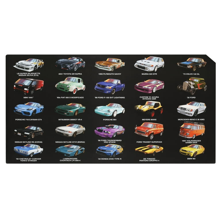 Hot Wheels Boulevard 25-Car Factory Set, 25 Premium Die-Cast 1:64