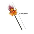 thumbnail image 3 of YIMWNYI Halloween Witch Besom, Decorative Broom for Parties, Costume Accessories for Halloween Celebration, Fun Witch Props with Ghostly Design, Lightweight and Portable Halloween Decoration, 3 of 6