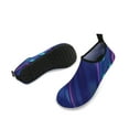 thumbnail image 5 of Men and Women a Slip On Barefoot Quick-Dry Beach Aqua Yoga Water Shoes (Laser Glare/Navy, 9.5-10.5 Women/8.5-9 Men), 5 of 8