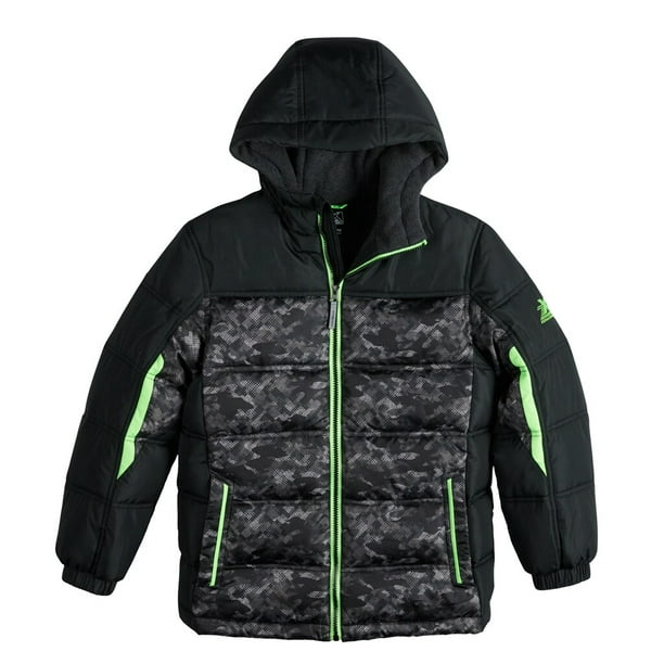 Boys 820 ZeroXposur MyriadPuffer Jacket Black Camo
