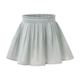 thumbnail image 5 of FRSASU Girl's Mesh Ruffled Pleated Mini Skirt with Built in Shorts Summer Slim High Waist Elegant A-Line Princess Tutu Dancing Skirt Green, 5 of 8