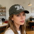 thumbnail image 4 of RICHMJ "Still Not Dead Hard To Kill" Printed Baseball Hat,Adjustable Classic Low Hat ,Unconstructed Printing ,Men Women ,Soft-top Solid Color Baseball Cap Curved Hat Spring And Summer Sun Ha(E), 4 of 6