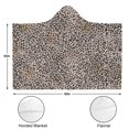 thumbnail image 3 of Wearable Blanket,Black and Tan Leopard Print Hooded Wearable Flannel Blanket for Adults & Teens,Winter Poncho Shawl Wrap Cape Cozy Anti-Pill,60"x80", 3 of 5