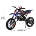 thumbnail image 3 of Floseru Mini Dirt Bike,49cc Gas Powered 2 Stroke Off Road Trail Bike for Kids , Kids Dirt Bike Gas Power Motocross,Off Road Mini Motorcycle,Pocket Motorbike with Front Rear Disc Brakes, 3 of 9