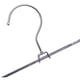 thumbnail image 5 of Juego De 10 Perchas De Metal Perchas Para Pantalones | 28,5 cm de ancho | Clip de goma | Abrazadera metálica | Percha antideslizante para faldas | Camilla para pantalones con gancho giratorio de 360, 5 of 6