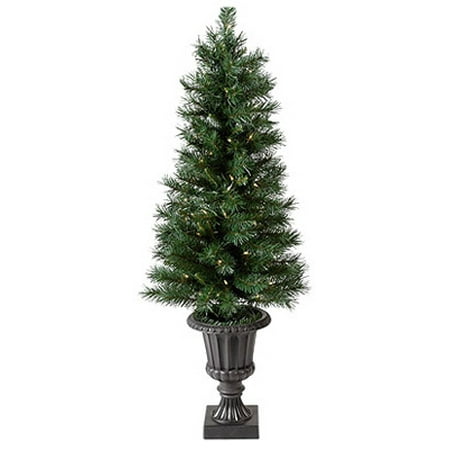 4 Ft Christmas Tree Pre Lit Equinox 2 CPWB1-8417-40N4 Pre-Lit Artificial Porch Christmas Tree, Westbrook, 70 Clear Lights, 4-Ft. - Quantity 1 ()