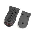 thumbnail image 3 of Unique Bargains 1 Pair Black Rubber Unisex 2 Layer Increase Height Shoes Heel Air Cushion In, 3 of 3