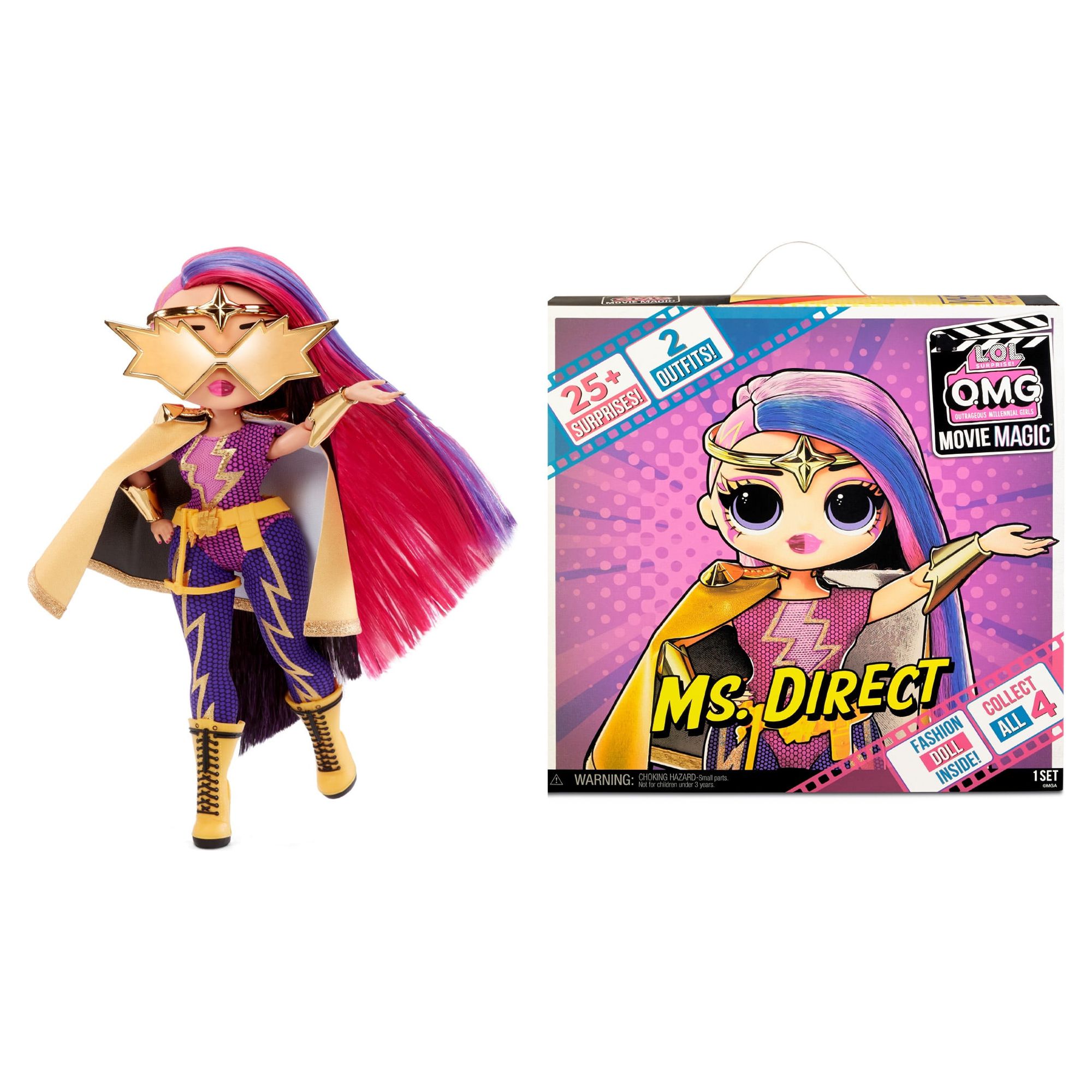 LOL Surprise Omg Movie Magic Ms. Direct Fashion Doll with 25 Surprises and Playset, Ages 4 and up - image 3 of 6