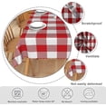 thumbnail image 6 of 60x84 Inch Checkered Vintage Linen Table Cloths Rectangle Christmas Buffalo Plaid Durable Tablecloth Farmhouse Stain Resistant Table Cover for Dining Room Outdoor Party Tables Decor, 6 of 7
