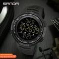 thumbnail image 2 of Sanda Fashion Military Men's Watches 50m Waterproof Sports Watch For Male Led Electronic Wristwatches Relogio Masculino 6014 - Digital Wristwatches, 2 of 6