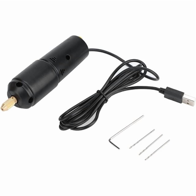 Perceuse Électrique Portable, Mini Perceuse Portative, Kit de Perceuse, Perceuse Micro USB Compacte CC 5V