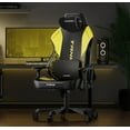 thumbnail image 6 of DXRacer Tank Series Gaming Chair for Adults, Ergonomic, EPU Leatherette, with Magnetic Head Rest and Lumbar Support, Black and Yellow, 6 of 8