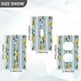 thumbnail image 4 of IAUYY Retardant PC Material Toggle Switch Switch Plate Covers Easy DIY Installation with Screws Light Switch Cover Plate A Lemon and Flowers, 4 of 9