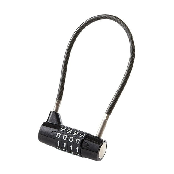 Cerradura de cable Seguridad Establezca su propia combinación Cerradura con contraseña Cerradura de combinación para Cable de acero 175mm