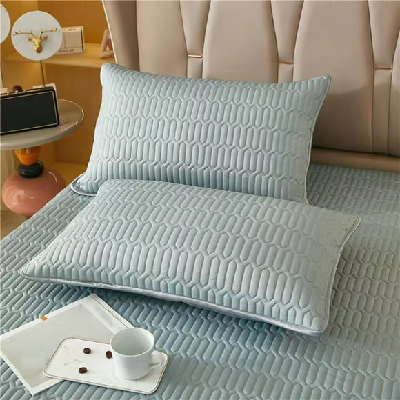 ABPWLY Cool Feeling Silk Cooler Solid Colour Pillowcase Bed Student Dormitory Double Bed Pillowcase Clearance Bed Pillows Canada Days Big Pillows for Bed Firm Pillow