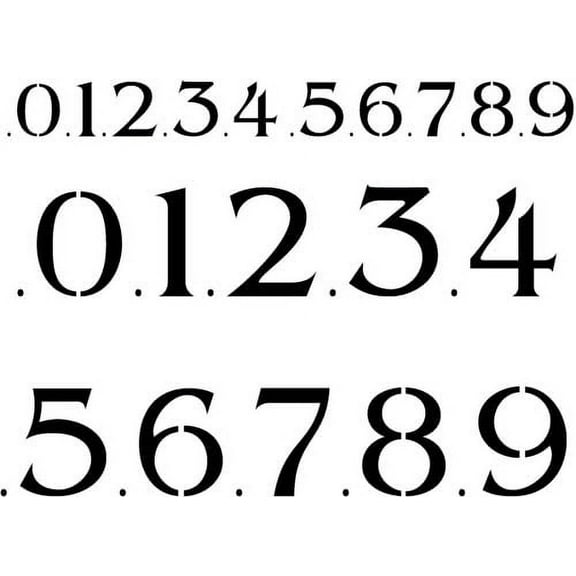 Numbers Wall Stencil SKU #2953 by Designer Stencils