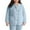 Light Blue, variant on Horkkom Fleece Cardigans for Women Button Fuzzy Pajama Tops V Neck Long Sleeve Sleepwear with Pockets L