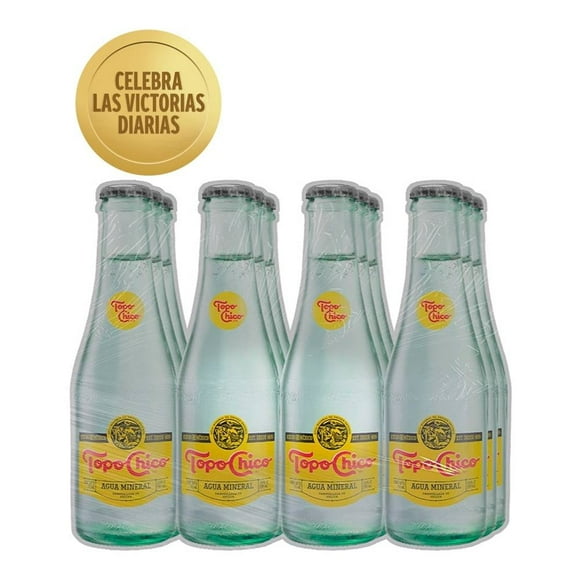 Agua mineral Topo Chico 12 botellas con 192 ml c/u