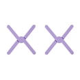 thumbnail image 3 of Inteprter Alfombrilla resistente al calor Aislamiento cruzado de comedor Mantel individual Posavasos Plegable Púrpura Violeta 2piezas Inteprter CBP193196, 3 of 6