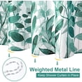 thumbnail image 2 of Green Shower Curtain for Bathroom, 72" x 72" Spring Natural Eucalyptus Leaf Plant Weighted Hem Waterproof Fabric Shower Curtain Set with 12 Hooks, 2 of 6