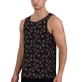 thumbnail image 2 of Gukieu Love Valentine's skull Print Men's Quick Dry Fitness Vest, Round Neck Sleeveless Fitness Bodybuilding Top-Medium, 2 of 7