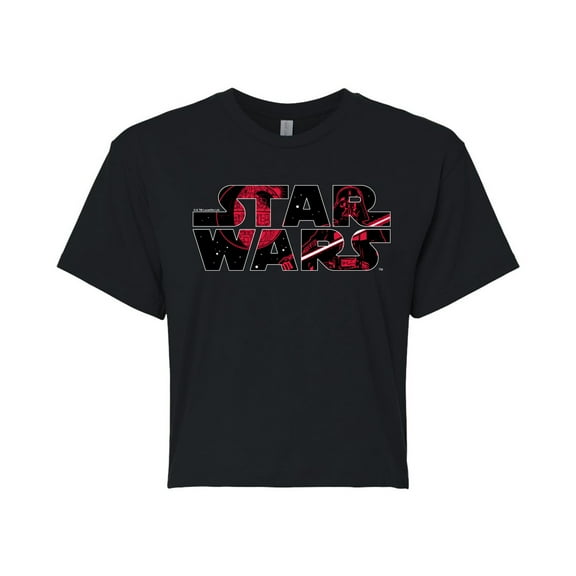 Star Wars - Logo Darth Vader - Juniors Cropped Tee
