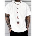 thumbnail image 1 of Camiseta con estampado de planeta lunar, camisetas para hombre, camiseta casual de manga corta para verano, camiseta para adultos, hombres, mujeres, adolescentes, jóvenes, camisetas de ocio., 1 of 6