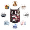 thumbnail image 4 of Hazbin Hotel Large Laundry Hamper Collapsible Laundry Basket With Handles, Tall Storage Basket For Blanket, Toys, Dirty Clothes In Living Room, Bedroom, Bathroom, Nursery, 4 of 7