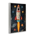 thumbnail image 3 of Stupell Industries Blast Off Rocketship Gray Framed Giclee Art, design by Creative Studio, 30 x 20, 3 of 8