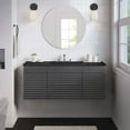 thumbnail image 3 of Render 48" Wall-Mount Bathroom Vanity-EEI-5801-CHA-BLK, 3 of 11