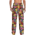 thumbnail image 3 of Xecao Daisies Flowers Men's Straight Lounge Pajama Pants: The Ultimate in Comfortable Sleepwear, 3 of 9