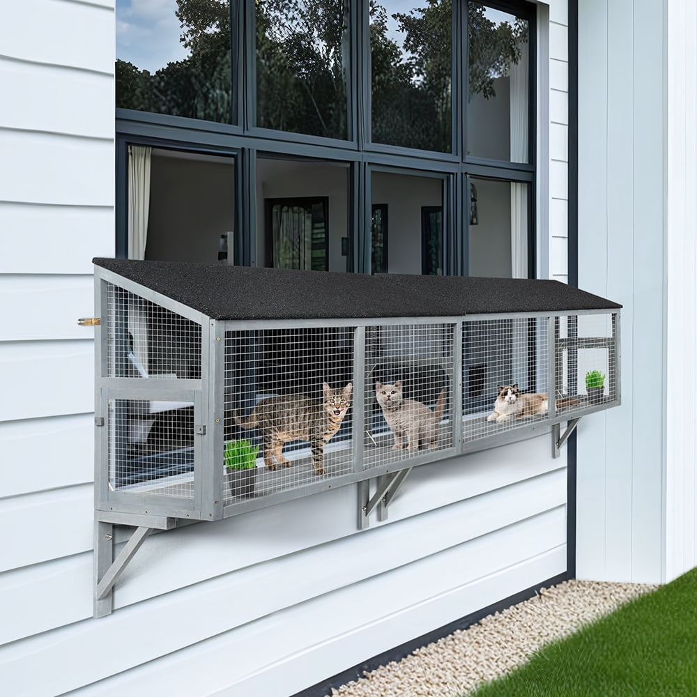 unipaws Cat Catio, Window Box Enclosure for Indoor Cats