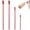 Red, variant on 4 Pcs Silicone Spatula Set - Multifunctional Makeup Spatula Kitchen Spatula Reusable Scraper Lotion Stirrer for Jam Jar, Cosmetic Bottles, Kitchen Bottles, Red