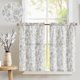 thumbnail image 1 of Cortinas Jinchan Floral para Cocina 36 cm Lino Gris Paneles de 2 Niveles, 1 of 8
