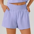 thumbnail image 2 of WAYUTE Women Shorts High Waisted Sports Shorts Pocket Gym Shorts Sport Running Shorts, 2 of 4