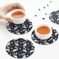 thumbnail image 4 of Leather Coasters with Heat-resistant for Drinks, beach stuff pattern -标题2 Round Shape, 4 of 5