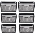 thumbnail image 1 of Wall Mount File Organizer Single Pocket Vertical Hanging File Folders Holder Paper Rack For Office Home, 1 of 3