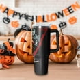 thumbnail image 5 of 40oz Horror Movies Tumbler with Handle and Straw,Gift for Man Women, Halloween Stainless Steel Insulated Cup, Travel Coffee Mug, Terror Water Bottle for Fans, 5 of 6