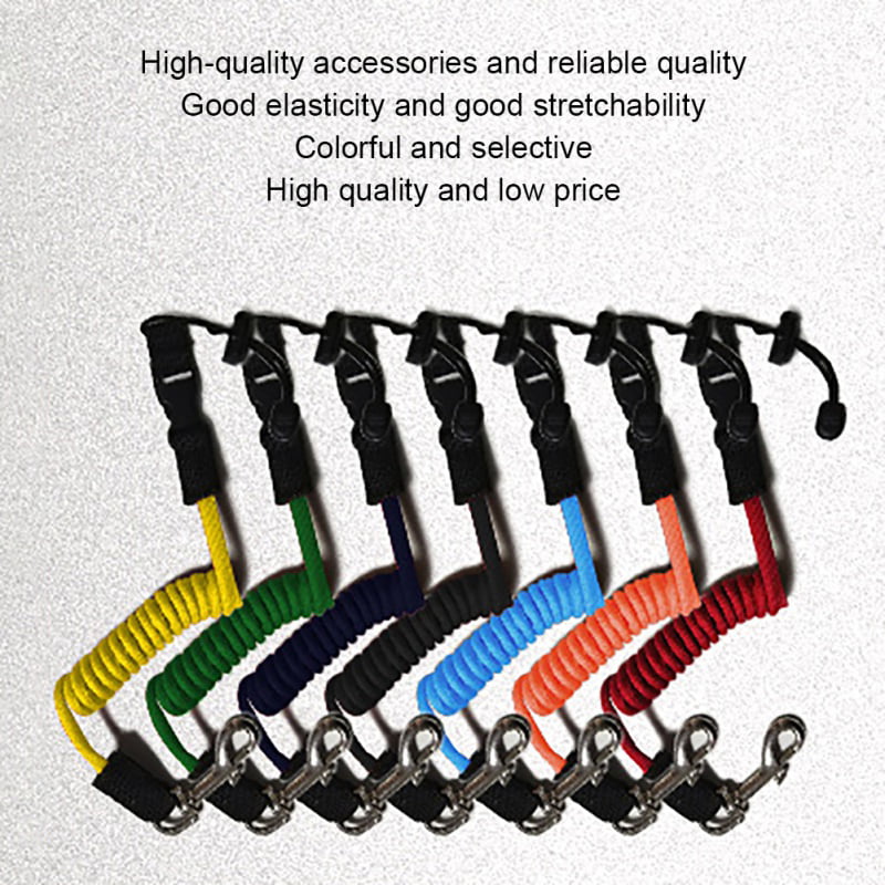 Kayak Paddle Leash Facaily 3 Pack Safety Stretchable Kayak Fishing Rod Leash Cord Hook for Kayaking Securing Canoe SUP Board Rowing Surfing Cycling 