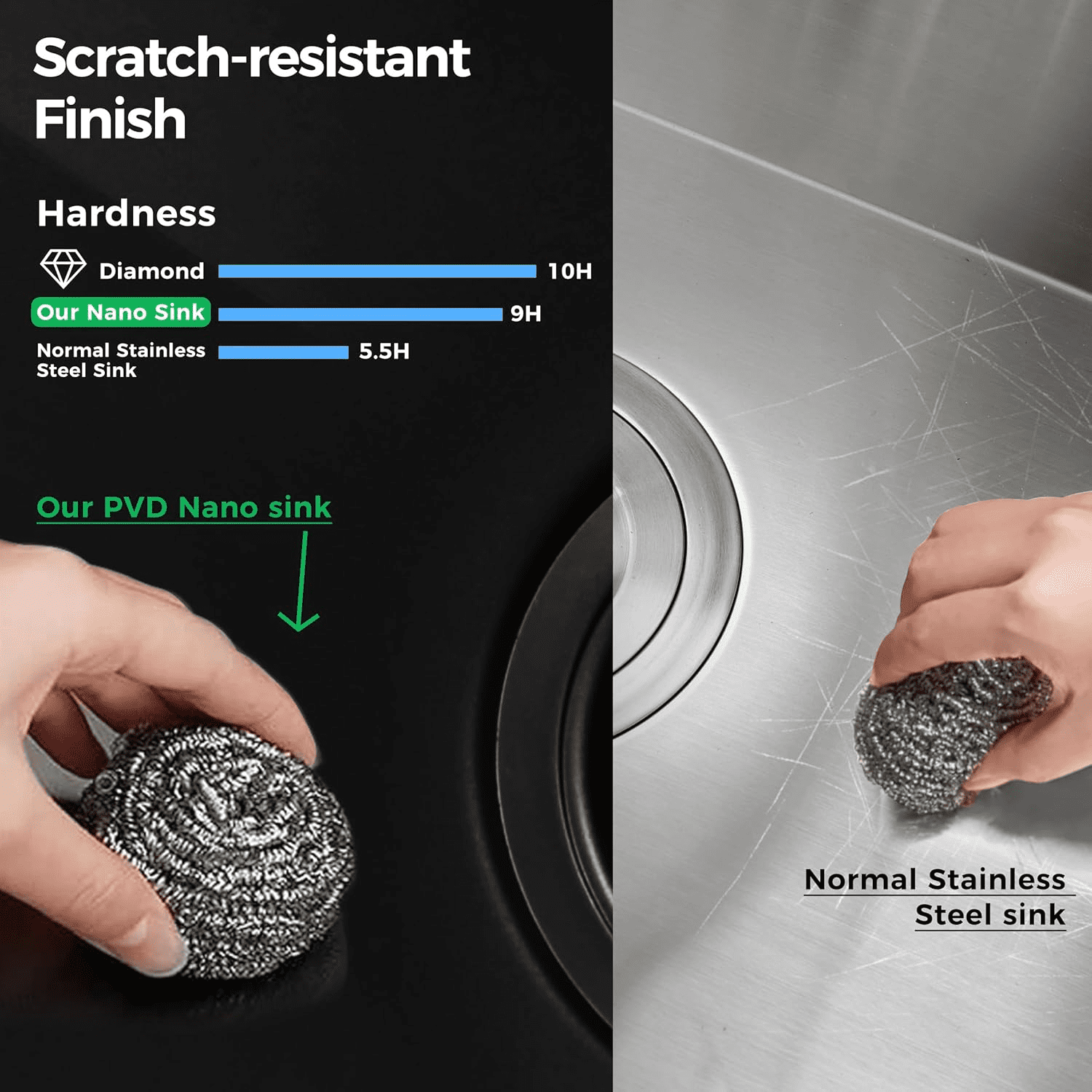 Izzovium 32 Inch Gunmetal Black Undermount Workstation Kitchen Sink, 16 Gauge Stainless Steel Single Bowl Sink with Accessories, 10 Inch Deep, R10 Radius, Handmade Design