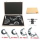 thumbnail image 1 of 4Pcs 0-25mm-50mm-75mm-100mm Outside Micrometer Set with Standards Ratchet Stop 0-100mm Range 001mm Gauge Caliper Measuring Tool, 1 of 5