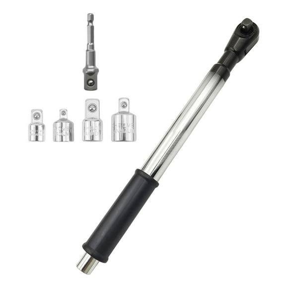 Llave de trinquete eléctrica inalámbrica, llave de impacto, adaptador de taladro multifuncional de 1/2 pulgada para cambiar neumáticos de coche.