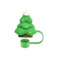 thumbnail image 2 of JGJJUGN Christmas Straw Covers, Reusable Straw Caps, Straw Toppers, Silicone Straw Stoppers, Cup Accessories for Tumblers, Holiday Drinkware, Perfect for Christmas Parties, 2 of 5