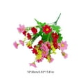 thumbnail image 3 of Qiweii 28 Head Fresh Style Artificial Aster Flower，Faux Plastic Floral for Home Decor and Floral Arrangement, 3 of 6