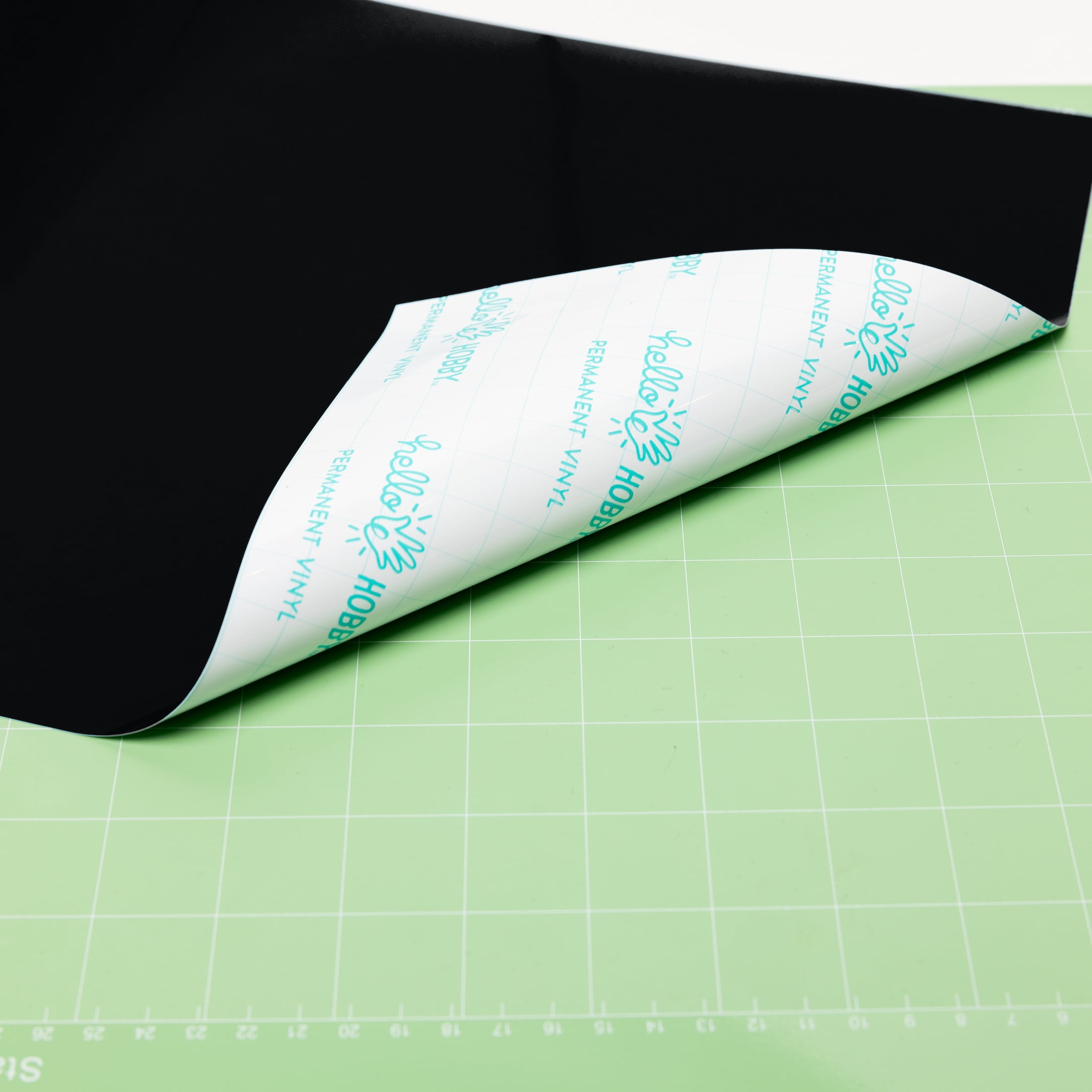 Hello Hobby 12" x 25' Black Permanent Craft Vinyl Bulk Roll