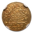 thumbnail image 2 of AH 1222/1807 Ottoman Empire Egypt Gold Zeri Mahbub MS-62 NGC, 2 of 3