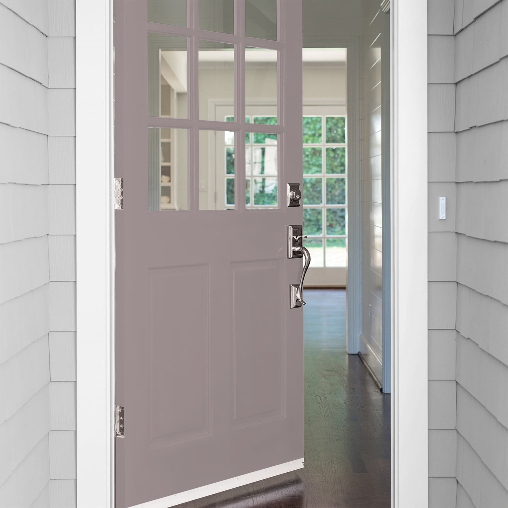Glidden High Endurance Plus Gray Violet Satin Exterior Paint and Primer, 1 Gallon