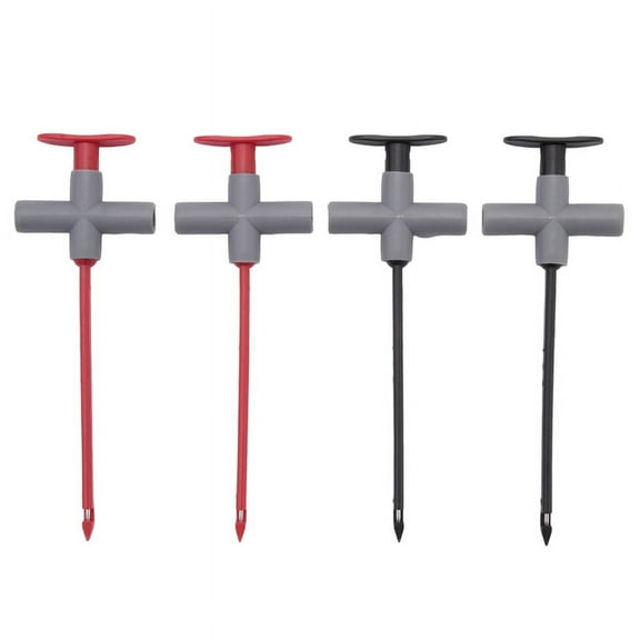 4PCS Reverse Puncture Probe Wire-Piercing Automotive Multimeter Test Clips Tool Test Lead Kit P5010