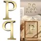 thumbnail image 5 of Letras Inglesas Pegatinas Pared 20 Cm Calcomanías 3d Acrílico para Del (p), 5 of 9