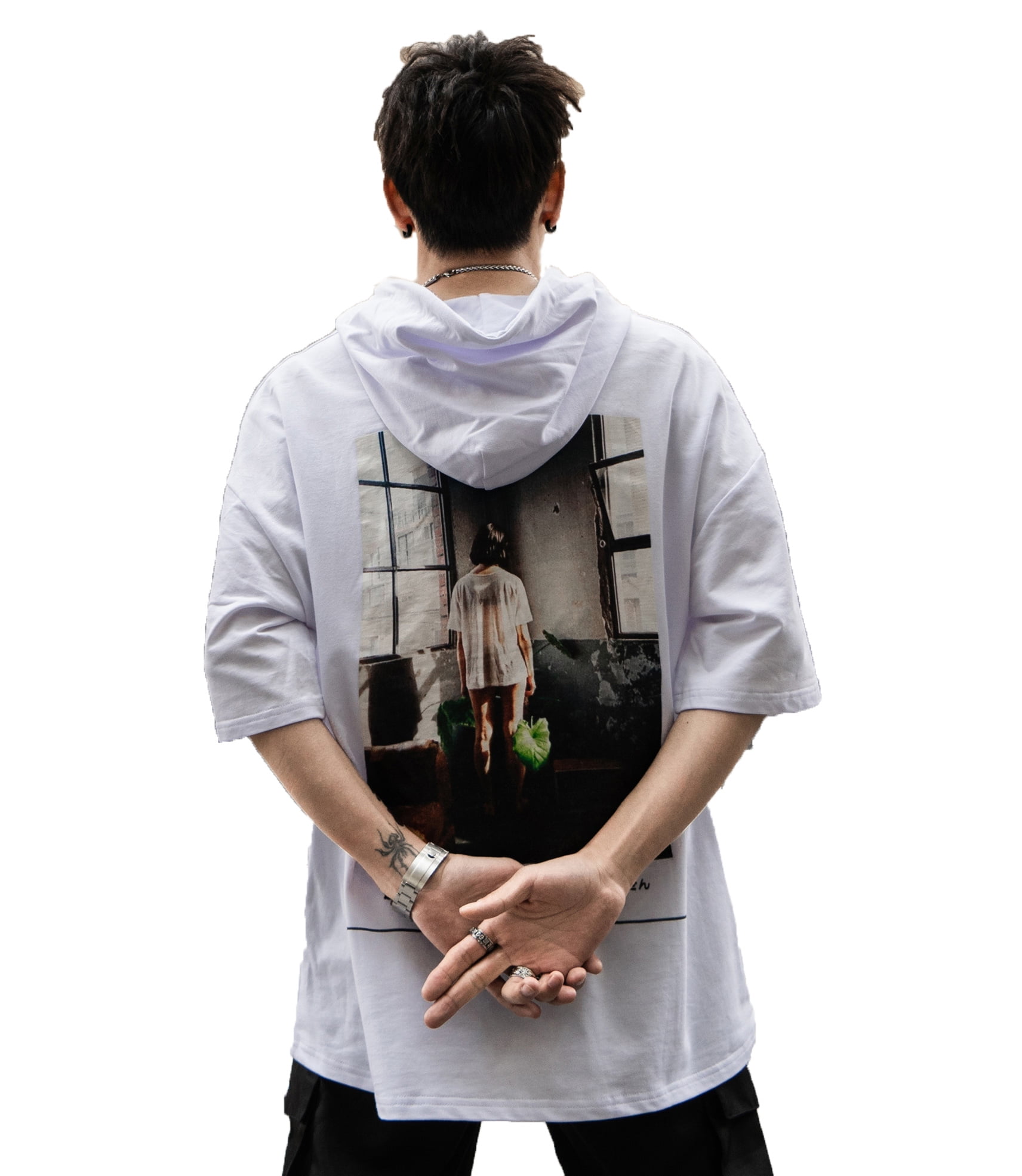 hoodie with design on sleeves
